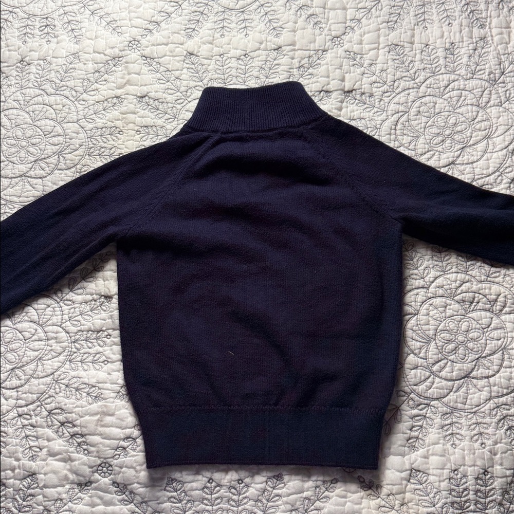 Crewcuts Navy Zip-Up Sweater - Picture 3 of 3